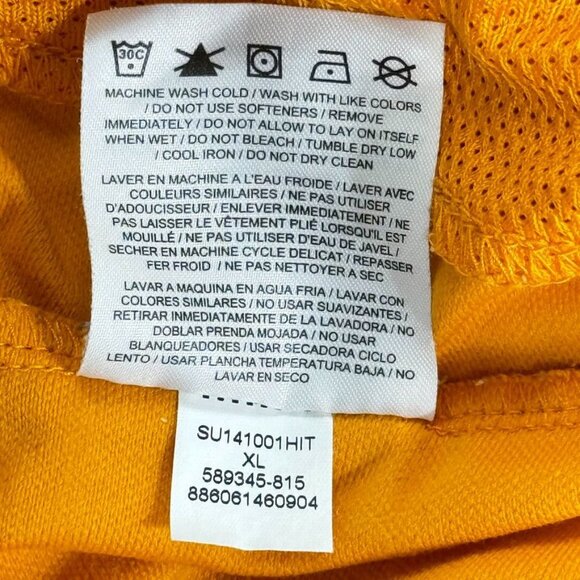 AIR JORDAN DRI-FIT Men's Shorts Polyester Orange White Stretchable Waist Size XL - Picture 9 of 11